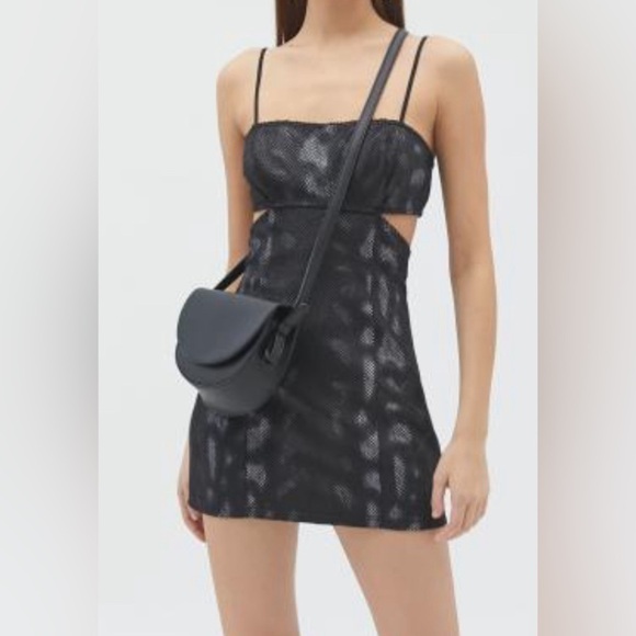 Urban Outfitters Candace Snake Print Cutout Mini Dress Size Medium NWT - Picture 2 of 5